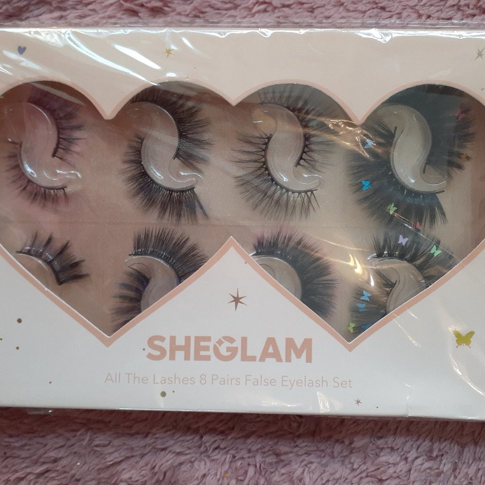 Brand New Set SheGlam False Eyelashes- 8CT.